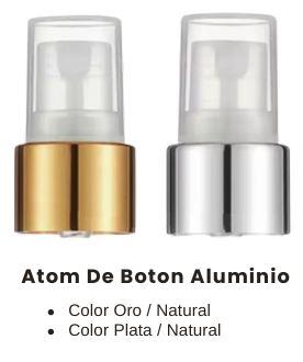 Atomizador de botón de aluminio