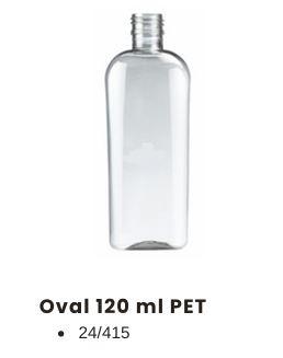 Envase Oval 120 ml