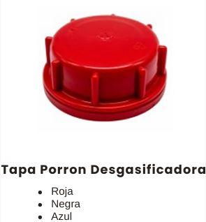 Tapa para porrón desgasificadora