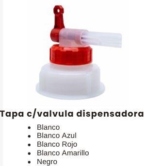 Tapa con válvula dispensadora